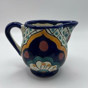 Hand Painted Garay Mexico Talavera Small
4" Pitcher-signed